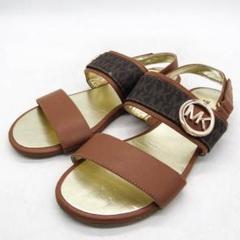 MICHAEL KORS マイケルコース ブラウン フラットサンダル 23.5㎝