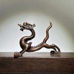 銅細工 九龍皿 書道具 文房具 装飾品 工芸品 美術品 置物 銅細工 魚躍龍門 筆筒 筆置 筆入 装飾品 工芸品 美術品 置物