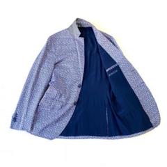 試着のみ しつけ糸付き ETRO エトロ ジャケット ペイズリー ネイビー