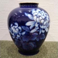 有田焼 深川製 菊文花瓶 高さ20cm 宮内庁御用達 - メルカリ