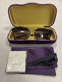 GUCCI パープルサングラス ケース付き GUCCI パープル サングラスケース - メルカリ