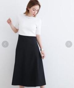 INDIVI ニットコンビワンピース