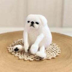 ★ハンドメイド★ いっしょにおでかけ ペキニーズ ぬいぐるみ ミルクホワイト ⭐️ペキニーズのぬいぐるみキーホルダーをメルカリに出品しま