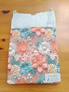花柄、サコッシュ、ハンドメイド