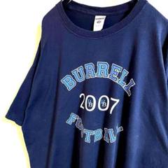 【訳あり】90年代　ジャージーズ　Tシャツ　BURRELL ネイビー　ゆるだぼ