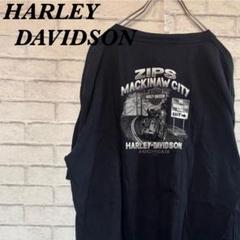 Harley Davidson ハーレーダビッドソン ブラックVネック Tシャツ