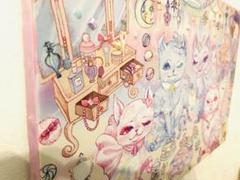 レア 新品 未使用 エコネコ ECONECO アート作品 キャンバス絵
