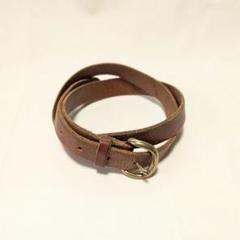 USA製 EddieBauerエディーバウアー レザーベルト 茶 M☆1366