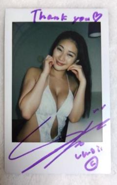 広瀬すず 直筆サイン入り写真チェキ 当選通知付き 広瀬すず 直筆サイン入りチェキ タレントグッズ