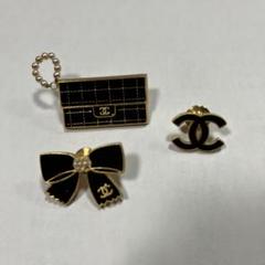 CHANELシャネル バタフライ ピンブローチ シャネル CHANEL A16C バタフライ ブローチ ゴールド レッド
