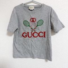 GUCCI テニスラケット刺繍 Tシャツ グレー 4歳サイズ - メルカリ