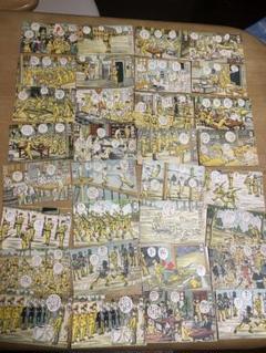 昭和レトロ　絵はがき　軍隊　陸軍　兵隊さん　32枚セット　日本製 昭和レトロ 絵はがき 軍隊 陸軍 兵隊さん 32枚セット 日本製 某