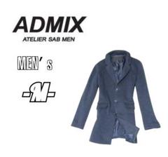 メンズM◇ADMIX◇チェスターコート　navy