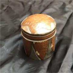 真鍮製 銅製 小物入れ 容器 ケース フランス アンティーク