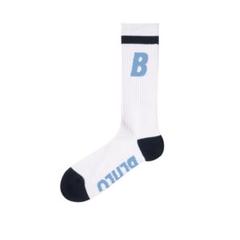 bロゴ ボーラホリックソックス（白・紺） ボーラホリック STREET SOCKS ballaholic × SpaceBall Mag