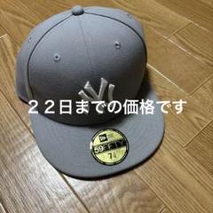 New Era 59FIFTY グレー キャップ 7 1/4 - メルカリ