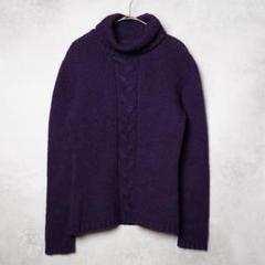 NEWYORKER ニット パープル タートルネック