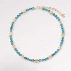 【美品】ルイヴィトン　ネックレス　マイ　LVパール　ターコイズ　M01173 美品】ルイヴィトン ネックレス マイ LVパール ターコイズ