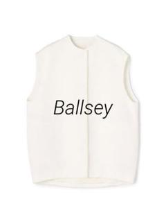 Ballseyボールジィピンドットマトラッセ コクーンジレ ホワイト 36 セール】ピンドットマトラッセ コクーンジレ（ベスト）｜BALLSEY