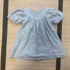 ZARA ミントグリーン　半袖ワンピース　104サイズ　刺繍