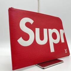 【極希少】ルイヴィトン セカンドバッグ シュプリームコラボ 赤 エピレザー