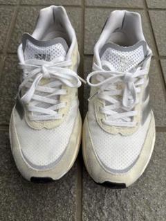 23cm adizero ホワイトランニングシューズ