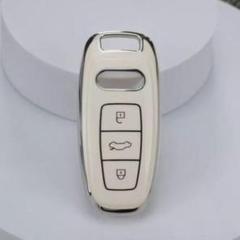 Audi アウディ キーカバー ホワイト 白 銀 キー ケース a8 a7 a6のサムネイル