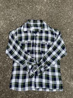 50s rayon check shirt