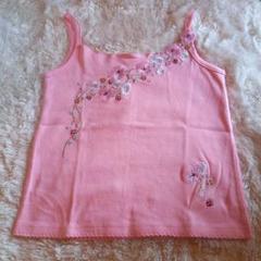 新品未使用　LAURA ASHLEY 女の子用 ピンクキャミソール　110cm
