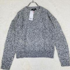 未使用 ユニクロ UNIQLO ローゲージセーター M ブラック 18-14