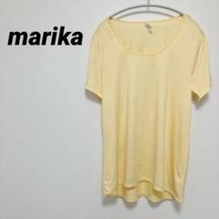 marika イエロー 半袖Tシャツ 1X サラサラ シンプル 無地 スポーツ