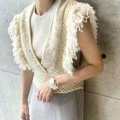 leinwande ベスト 中古・古着通販】LEINWANDE (ラインヴァンド) Patchwork Fringe