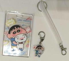 新品訳あり✩クレヨンしんちゃん カードケース ♡キーホルダーのセット