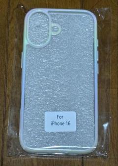 iPhone16 スマホケース オーロラカラー ホワイト