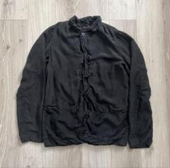 Chez VIDALENC縮絨ウールXシルクトップスフランス製美品