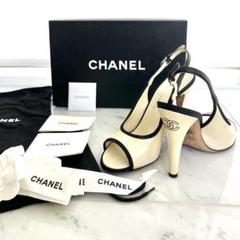【美品】シャネルCHANELパールミュール　サイズ35.5  お箱保存袋付き 美品】シャネルCHANELパールミュール サイズ35.5 お箱保存袋付き