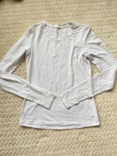 alo yoga M ホワイト クロップドTシャツ柔らかいアローヨガ未使用