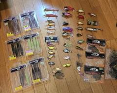 ブラックバス 引退セット ルアー ワーム フック バッグ 小物つき