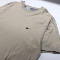 NIKE 90's 刺繍ロゴ 半袖Tシャツ ベージュ メンズL