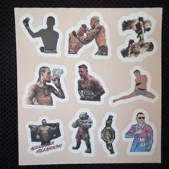 UFCステッカーシート コナーマクレガー　アデサニア　ヌルマゴ　RIZIN平本蓮