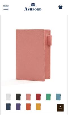 値下げ！【生産終了品】【極美品】ASHFORD テンカラーズ システム手帳ピンクのサムネイル