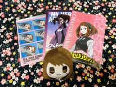 ヒロアカ　フェイスぬいぐるみキーホルダー 麗日お茶子&ポストカードセットのサムネイル