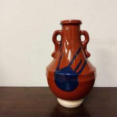 小原流 辰砂 双耳 花器 花瓶 華道 辰砂【小原流】双耳 花器 花瓶 いけばな 華道 - メルカリ
