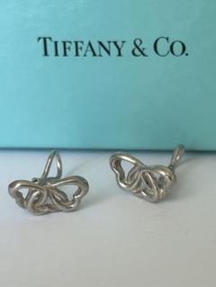 【ヴィンテージ】TIFFANY トリプルハート　イヤリング　925 SILVER