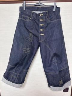 一番人気物 Christopher nemeth ダメージ加工 ワイドパンツ インディゴ パンツ