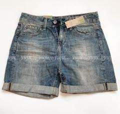 新品未使用タグ付き　BURBERRY デニムショートパンツ　25インチ BENETTON ベネトン 新品未使用 タグ付 デニムショートパンツ 25