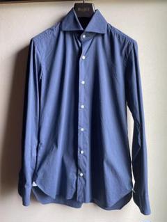 美品✨ BARBA バルバ 長袖シャツ 麻 リネン100% 近年 ネイビー L 美品✨ BARBA バルバ 長袖シャツ 麻 リネン100% 近年 ネイビー L