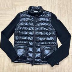 【極美品】モンクレール　ハイブリッドニット　ブラック　Mサイズ 未使用に近い】【極美品】MONCLER モンクレール ハイブリッド