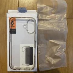【spigen】iPhone16用ソフト・ハードクリアケース【シュピゲン】箱付きのサムネイル