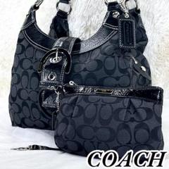 【良品】COACH コーチ ショルダーバッグ シグネチャー ポーチ付き 1261
